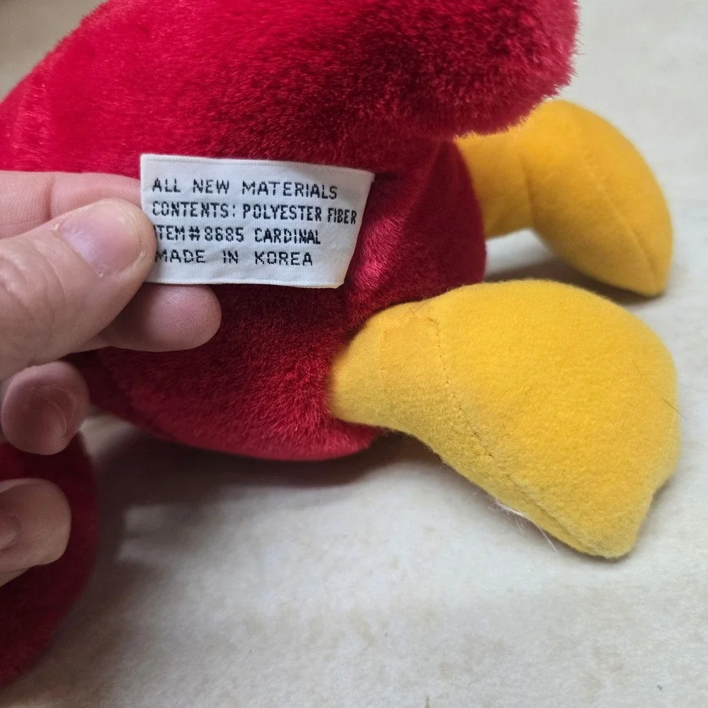 Animal Kingdom St. Louis Cardinal Bird Plush Red Suction Cup Wings 9.5 inch 8685